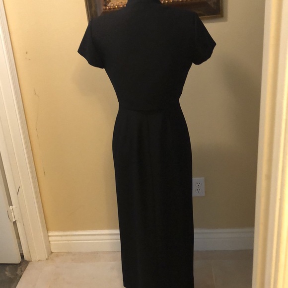 J.R. NITES 2-Pc Beaded Bolero Jacket & Sleeveless side slit statuesque gown - Picture 5 of 15